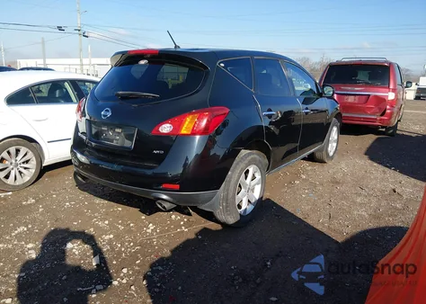 2010 Nissan Murano S z USA, uszkodzony, nr VIN JN8AZ1MW4AW113810
